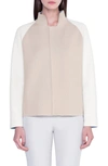 AKRIS REVERSIBLE DOUBLE FACE CASHMERE SWEATER JACKET,604200222803