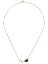 Wouters & Hendrix Gold 18kt Yellow Gold Malachite & Emerald Necklace In Yellow Gold