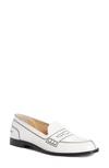 Christian Louboutin Mocalaureat Graphic Loafer In White/ Navy