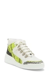 Vince Camuto Women's Samphy Sneakers Women's Shoes In Yellow/black Snake Multi