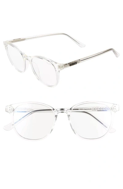 Quay Australia Blueprint 48mm Blue Light Filtering Glasses In White