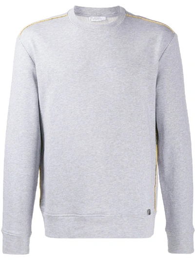 Versace Active Crew Neck Sweatshirt In Grey