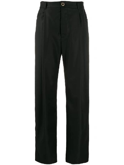 Natasha Zinko High-rise Straight Trousers In Black