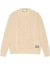 GUCCI WAFFLE-KNIT GG JUMPER