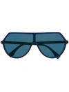 Fendi Oversized Frame Sunglasses In Blue