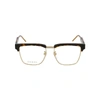 GUCCI GUCCI MEN'S BROWN METAL GLASSES,GG0605O002 52