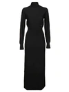 CALVIN KLEIN CALVIN KLEIN WOMEN'S BLACK WOOL DRESS,K20K201282BDS XS