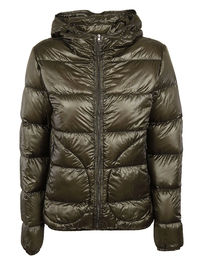 Herno Green Polyester Down Jacket