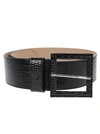 B-LOW THE BELT BLACK LEATHER BELT,BT1895710LEBLACK