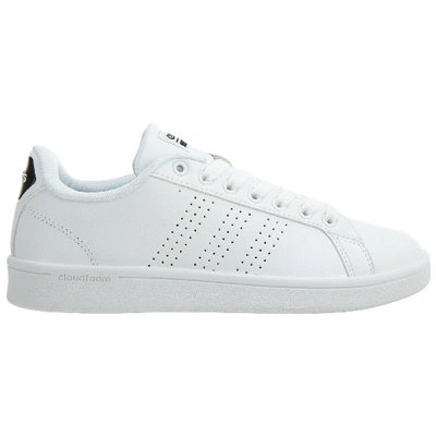 Pre-owned Adidas Originals Adidas Cloudfoam Advantage Clean White White-black (women's) In White/white-black