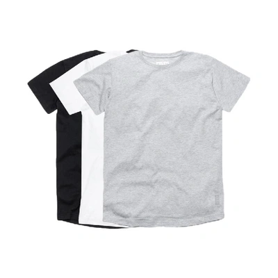 Pre-owned Kith Under Shirt 3-pack White/heather Grey/black
