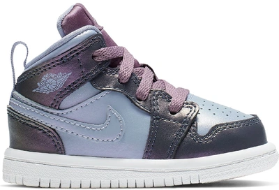 Pre-owned Jordan 1 Mid Monsoon Blue (td) In Monsoon Blue/purple Rise-violet Dust-white-melon Tint