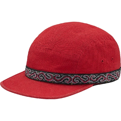 Pre-owned Supreme  Wildlife Taping Camp Cap Red