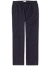 DEREK ROSE DEREK ROSE MEN'S LOUNGE TROUSERS NELSON 72 COTTON BATISTE NAVY,3564-NELS072NAV