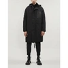 NEIL BARRETT HOODED DRAWSTRING-WAIST SHELL COAT