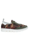 PÀNCHIC PANCHIC MAN SNEAKERS MILITARY GREEN SIZE 11 TEXTILE FIBERS, SOFT LEATHER,11714586VT 7