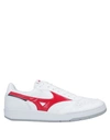 Mizuno City Wind Low Tops Skateboarding Shoes Unisex White Red
