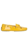 Tod's Loafers In Yellow