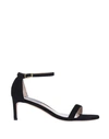 Stuart Weitzman Open-toed High-heeled Sandals In Black