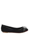 Anna Baiguera Ballet Flats In Black