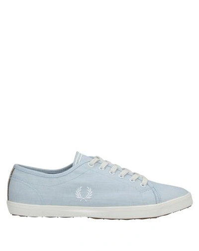 Fred Perry Sneakers In Sky Blue