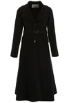 VALENTINO VALENTINO V BELTED MIDI SINGLE BREASTED COAT