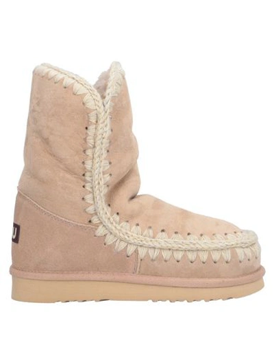 Mou Ankle Boots In Blush