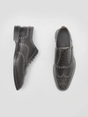 BURBERRY D-ring Detail Two-tone Leather Oxford Brogues