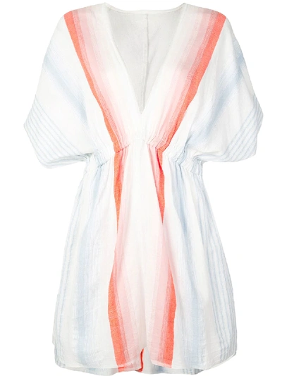 Lemlem Biftu Striped Mini Dress In White