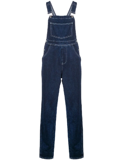 Weworewhat Basic Dungarees In 蓝色