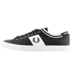 FRED PERRY UNDERSPIN LEATHER TRAINERS BLACK,127341