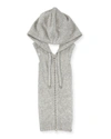 Veronica Beard Cashmere Hoodie Zip-front Dickey In Gray