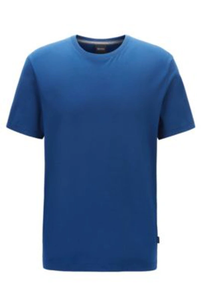 Hugo Boss - Regular Fit T Shirt In Soft Cotton - Dark Blue In Dark Blue