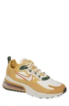 Nike Men's Air Max 270 React Low-top Sneakers In Club Gold/ Light Bone/ Gold