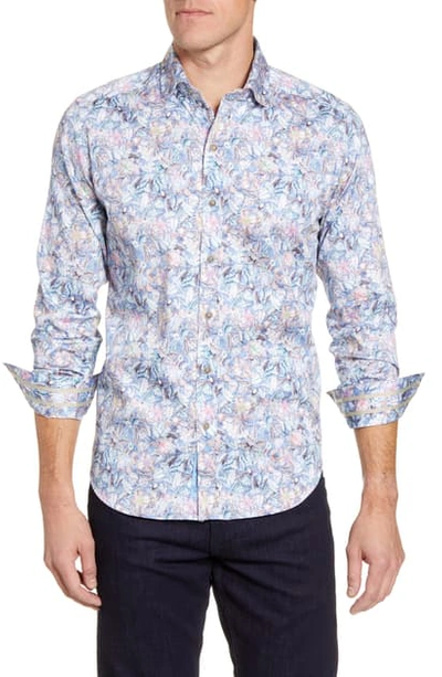 Robert Graham Kaiden Short-sleeve Button-down Shirt, Bloomingdale's Slim Fit In Multi