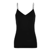 Hanro Satin-trimmed Mercerized Cotton Camisole In Black