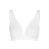 Hanro Moments Soft Cup Stretch-woven Bra In White