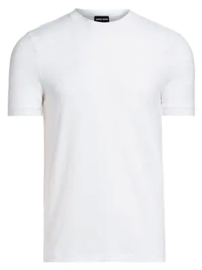 Giorgio Armani Basic Crewneck Tee In White