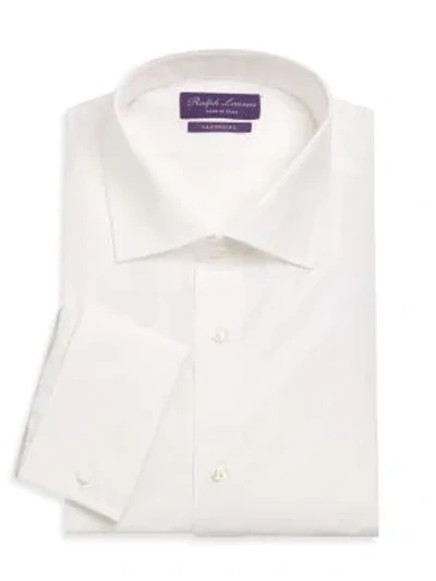 Ralph Lauren Aston Cotton Poplin Sport Shirt In White
