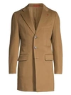 ISAIA MEN'S COLORADO CLASSIC-FIT WOOL TOPCOAT,0400094748268