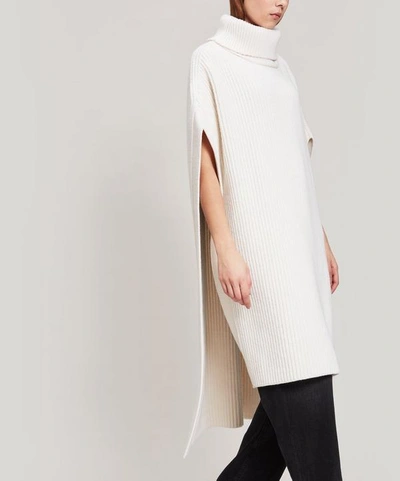 Joseph Cote Anglaise Knit Poncho In Cream