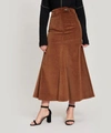 A.W.A.K.E. BACK-TO-FRONT CORDUROY SKIRT,5057865847108