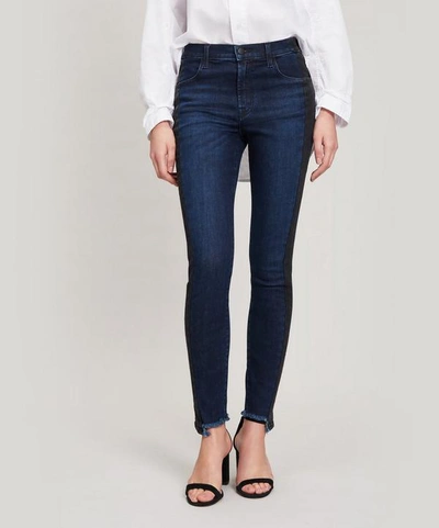 J Brand Maria High Skinny Stretch Denim Jeans In Blue