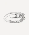 Shaun Leane Silver Hook Chain Ring In Silver