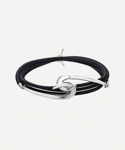 Shaun Leane Hook Silver And Leather Bracelet