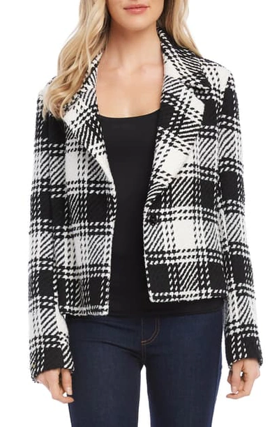 Karen Kane Plaid Tweed Jacket