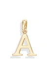 Melinda Maria Icons Alphabet Initial Charm In A- Gold