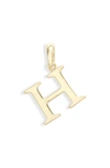 Melinda Maria Icons Alphabet Initial Charm In H- Gold