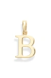 Melinda Maria Icons Alphabet Initial Charm In B- Gold