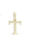Melinda Maria Icons Alphabet Initial Charm In T- Gold